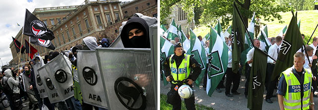 Säpo oroliga för våldsamma motdemonstrationer vid NMR-manifestation