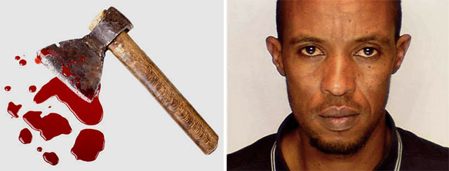 Somaliske yxmannen gripen i Österrike