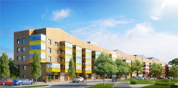 Socialbidrag finansierar boende för hälften i Västerås dyraste nybygge