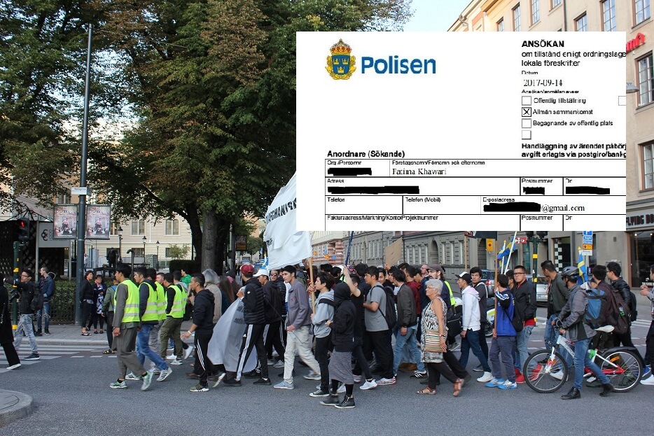 Afghanska demonstrationen olaglig på söndag: ”Vi kommer sitta kvar oavsett”