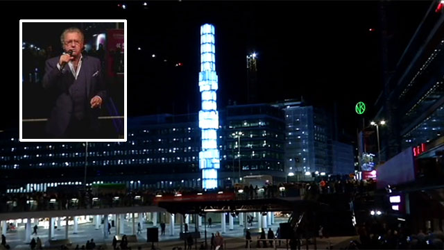”Pinnen” på Sergels torg i Stockholm nyinvigd