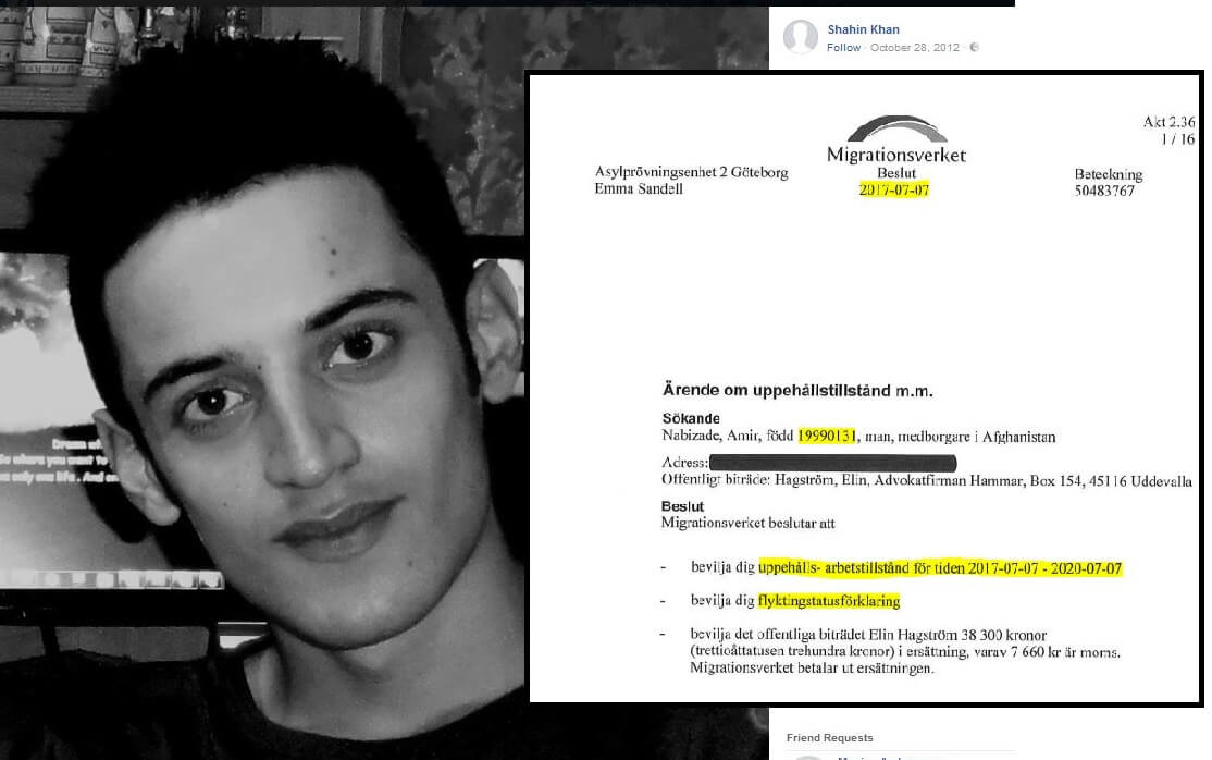 Källa: afghanska talespersonens uppehållstillstånd kan rivas