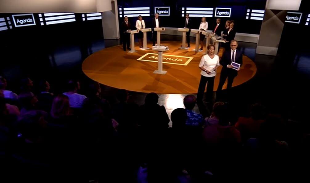 Partiledarna drabbade samman i debatt