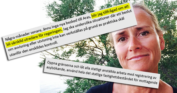 Avslöjar: Regeringen tillsatte ”öppna gränserna”-aktivist som utredare i migrationsfrågor – föreslår flyktingamnesti