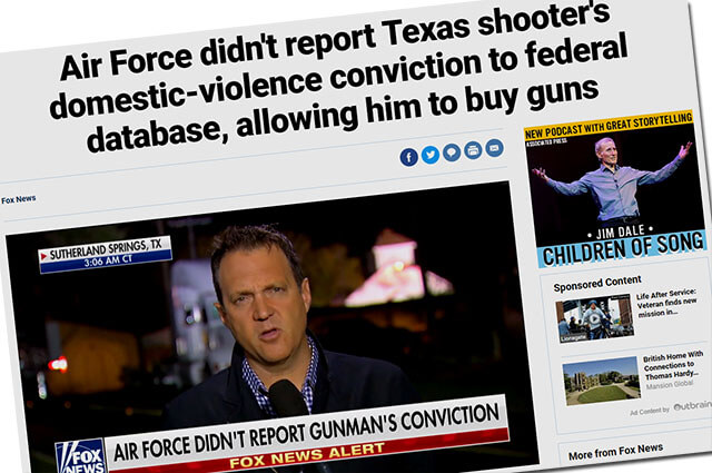 Försummelse av vapenlagar under Obama möjliggjorde massakern i Texas-kyrka