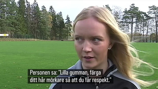 Blond kvinnlig fotbollsdomare uppmanades färga håret svart – ”om du vill få respekt av spelarna”