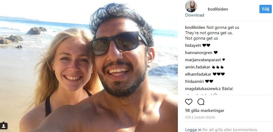 Före detta moderat toppolitiker poserar med sexbrottsanklagad Aftonbladetmedarbetare