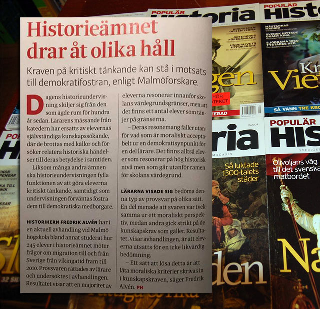 Moral och värdegrund föreslås ersätta historiska fakta i undervisningen