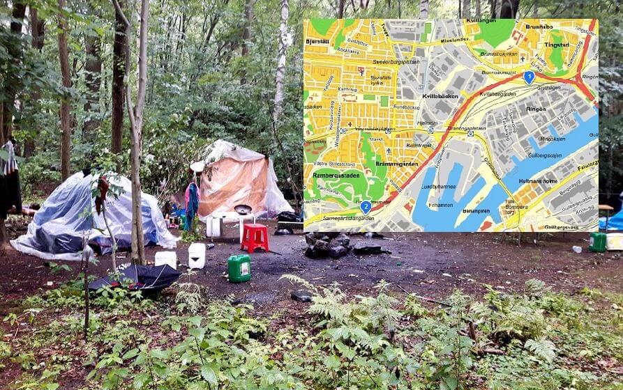 AVSLÖJAR: Tiggarläger avhystes längs EU-kortegers väg