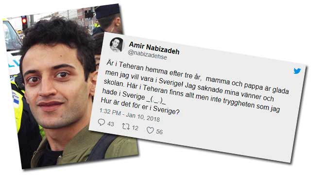 Afghanledaren hälsar svenskar hemifrån: ”Här i Teheran finns allt”