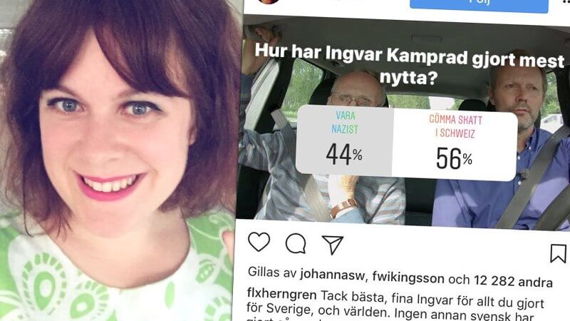 Här är SVT-redaktörens nazisthån mot nyligen avlidne Ingvar Kamprad