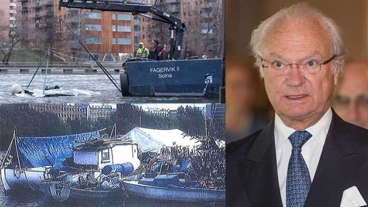 Kungen tar emot Islands president – då städas olovlig bosättning undan