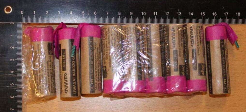 Poliser på skolbesök attackerades med banger