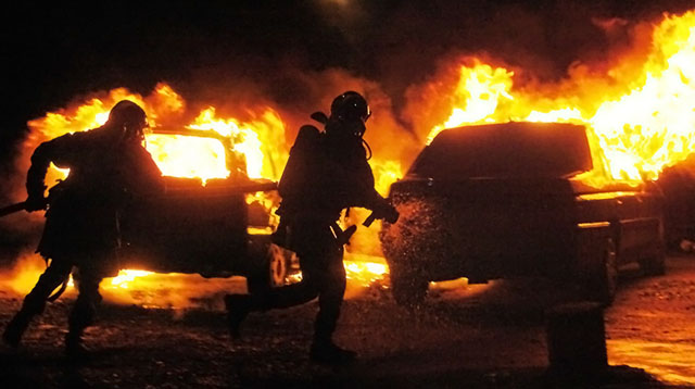 Våg av bilbränder i Stockholm, Södertälje och Uppsala under helgen