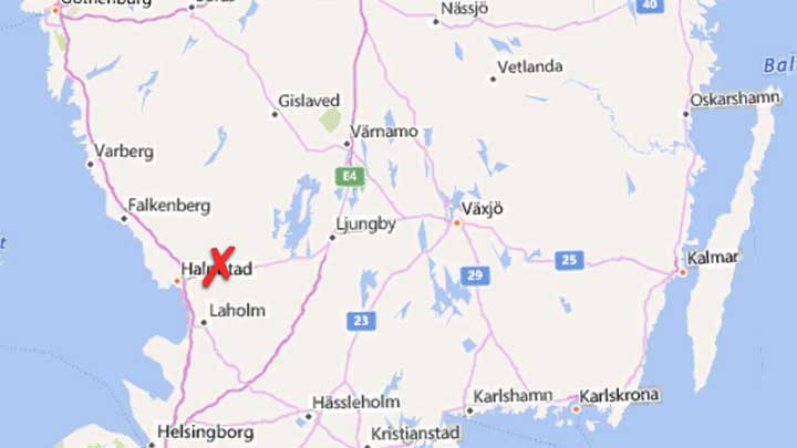 Man hittad död i skogen utanför Halmstad