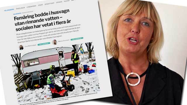 Pappa och femårig son bor i husvagn utan rinnande vatten – får ingen hjälp från kommunen