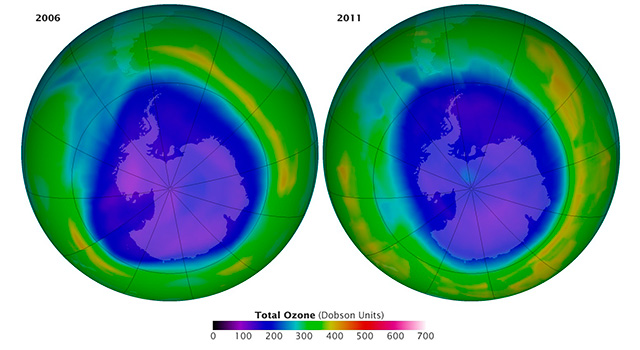 Nya mätningar: ozonlagret återhämtar sig