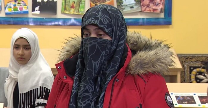 Påstådd attack mot slöjbeklädd flicka falsk enligt polis