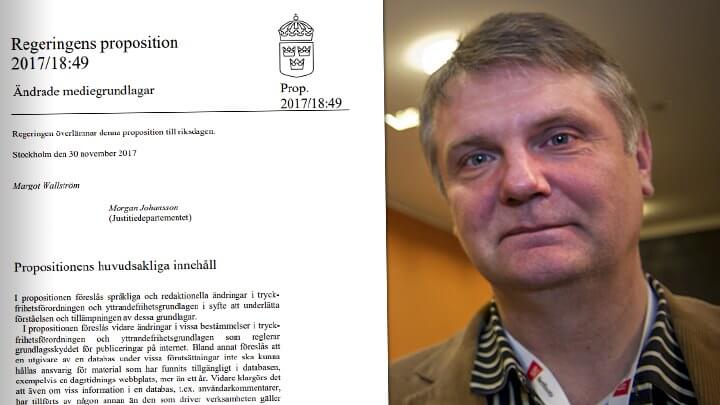 Han vill stoppa Löfvens planerade censurlag: ”Jag vill att riksdagen lägger ned det här”