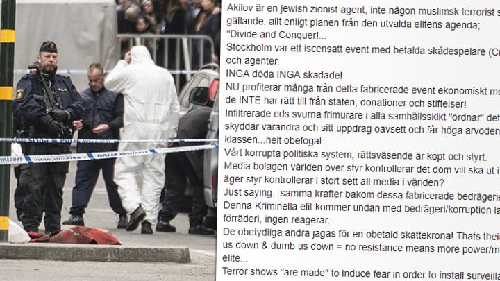 SD-kvinna fick avgå – kallade terrordådet i Stockholm ”ett iscensatt event med betalda skådespelare”