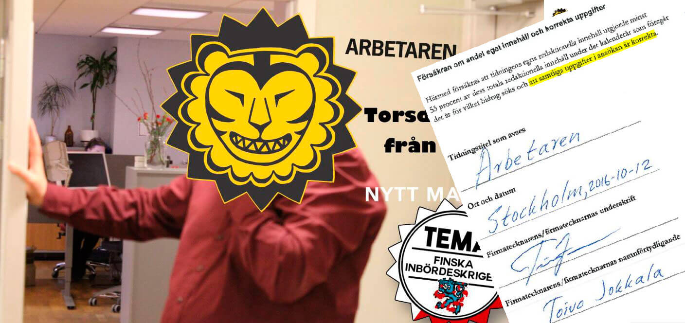 GRANSKNING: Tidningen Arbetaren lurade till sig hundratusentals skattekronor i presstöd