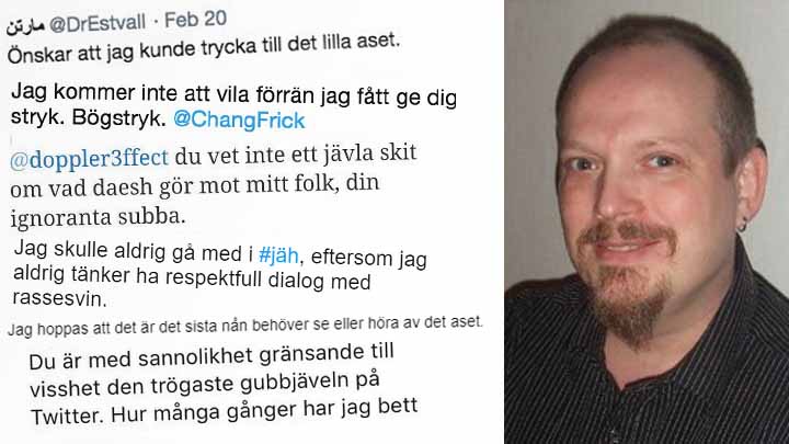 Lärare på småländsk skandalskola sprider hat och hot på Twitter