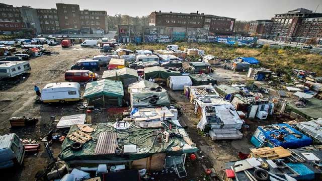 Nya läger med hitresta tiggare skapar miljöproblem i Malmö