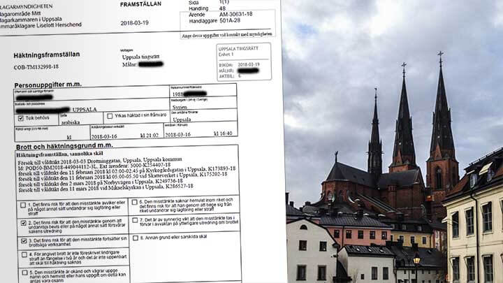 30-årig syrier häktad för våldtäktsvåg i Uppsala