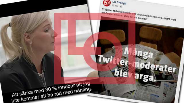 Kritik mot osaklig skräckpropaganda från LO mot SD och M