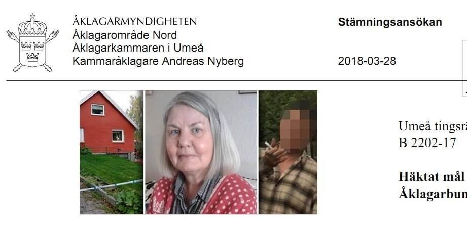 Illegal iranier mördade 60-åriga Eva brutalt: dödsorsaken – ”söndertrasat hjärta”