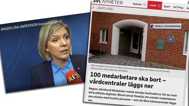 Här ljuger Magdalena Andersson för journalisterna på presskonferensen