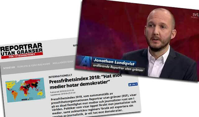 Reportrar Utan Gränser: Snabbast nedåt för pressfriheten i Europa