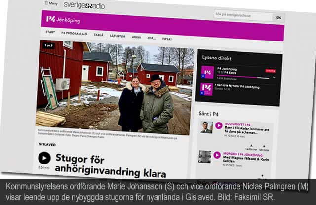 Röda stugor till ’ensamkommandes’ familjer nu inflyttningsklara