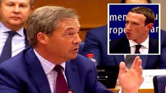 Nigel Farage läxade upp Facebooks grundare
