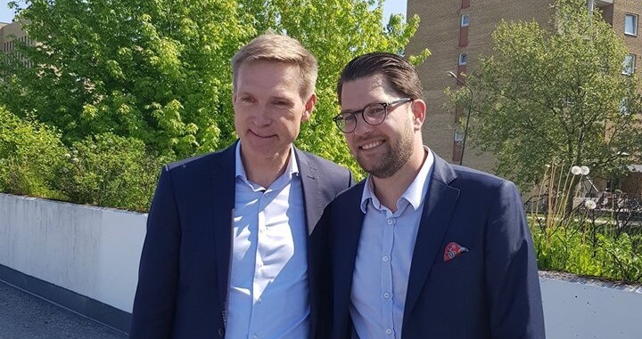 Dansk Folkeparti-ledaren på Sverigebesök – mötte Jimmie Åkesson i Rosengård