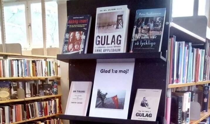 Bibliotek pudlar efter att ha uppmärksammat 1 maj med litteratur om kommunismens brott