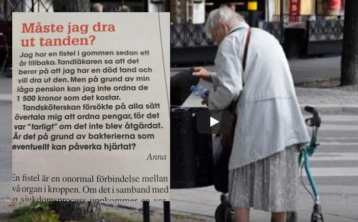 Pensionär går med fistel i gommen i ett år: kan inte ordna 1500 kronor för behandlingen
