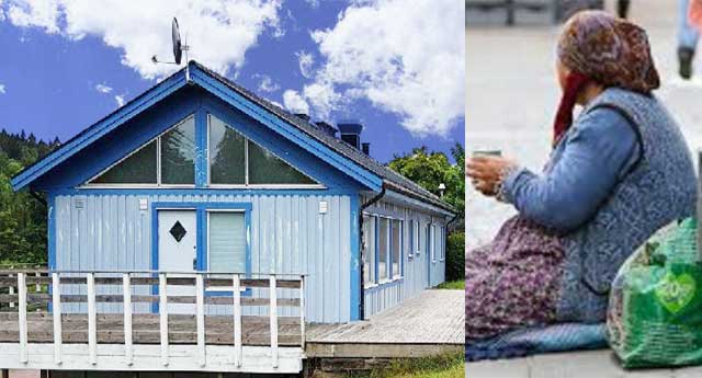 Fotbollsspelarnas klubbhus blev härbärge för hitresta östeuropéer