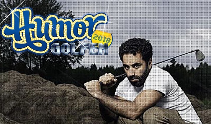 Skandalomsusade Özz Nujen deltar i  ’Humorgolf’ – blir det hattrick i inställd medverkan?