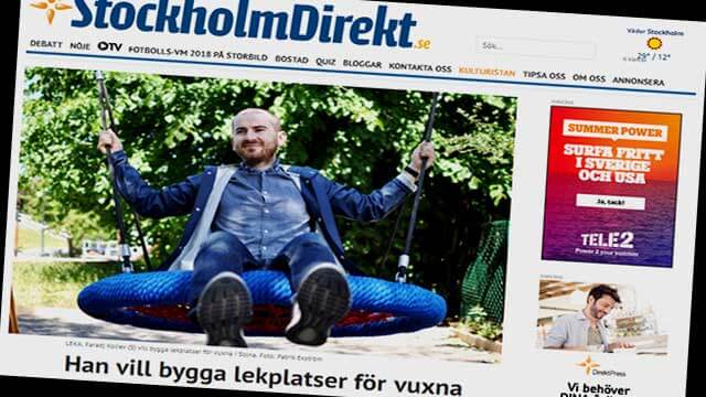 Socialdemokrat i Stockholmskommun vill bygga lekplatser för vuxna