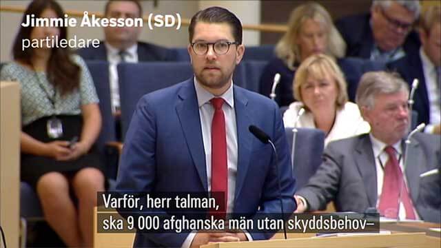Löfven och Lööf svarslösa på Åkessons frågor om afghanamnestin – ombads googla ”humanism” och definiera ”rasism”