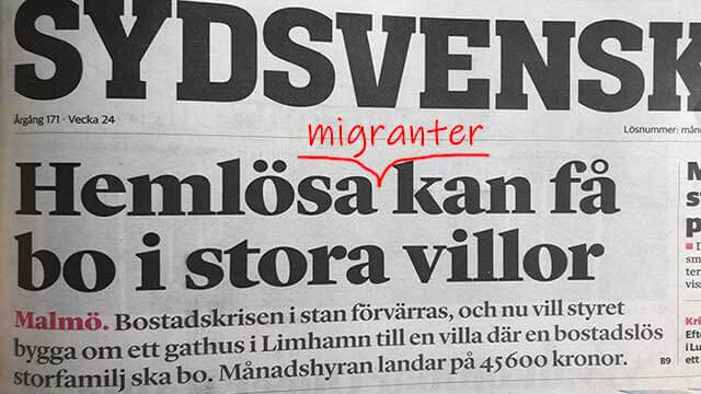 Socialen kan betala nyanländ familjs hyra på 45.600 kr för 10-rums lyxvilla – svensk barnfamilj fick ett tält