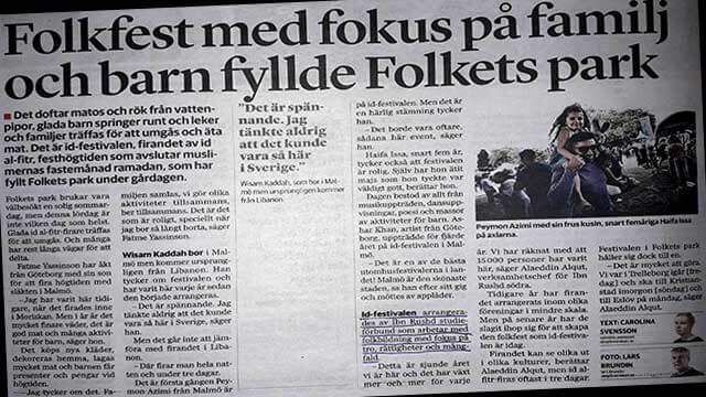 Ramadanfest i Malmö arrangerades av hårdföra islamister – hyllas okritiskt av Sydsvenskan