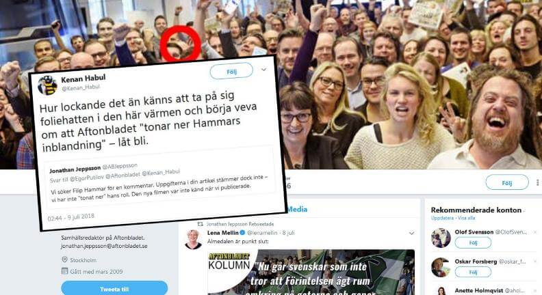 Aftonbladet mörkar Filip Hammar-videon: ”Låt bli att veva att vi tonar ned Hammars inblandning”