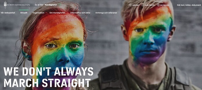 ”We Don’t Always March Straight” – Försvarsmakten engagerar sig i Pride