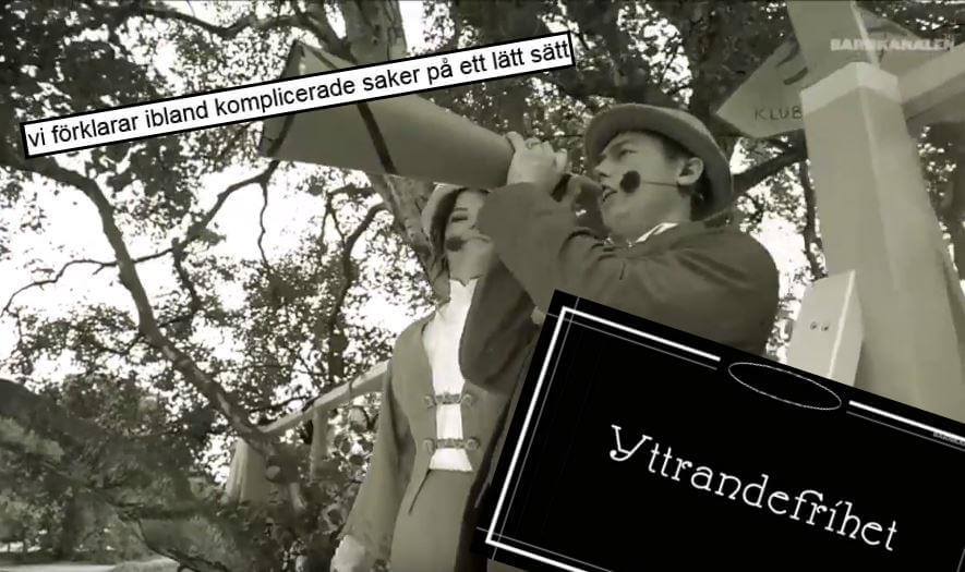 VIDEO: Här vilseleder SVT barn om yttrandefriheten – ”Man får inte kränka någon”