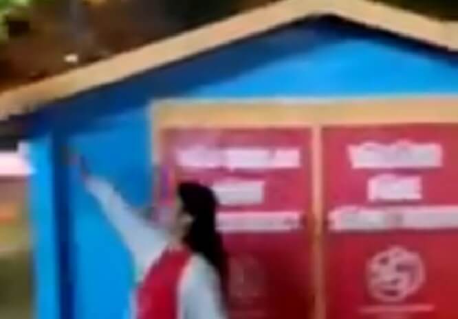 Här saboterar SSU Malmö M-valstuga