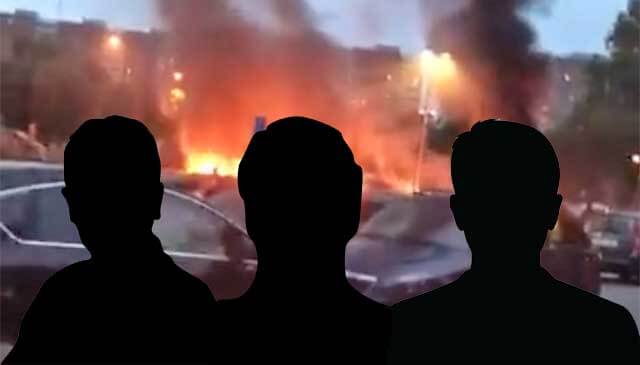 De tre anhållna för bilbrandsterror i Frölunda tidigare dömda för grova brott