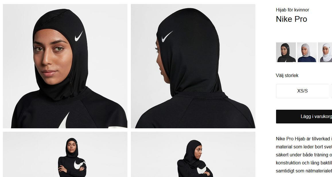 Nike lanserade Hijab Pro för kvinnor: ”Den sitter tajt och säkert”