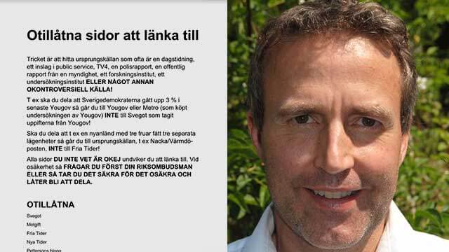 BEKRÄFTAT: SD:s riksombudsman förbjöd länkar till alternativmedia